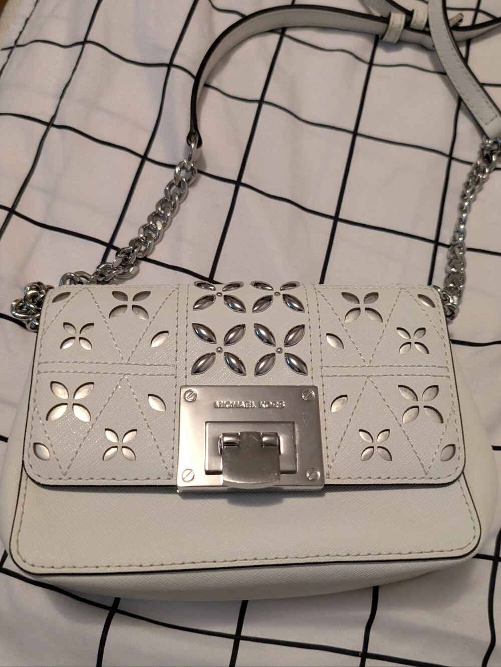 Michael Kors Studded White Bag NWT